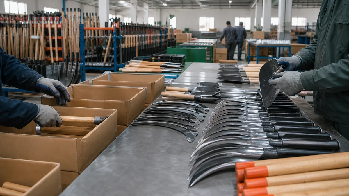 Hardware tools packing and quality checking area